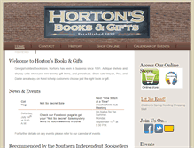 Tablet Screenshot of hortonsbooks.com